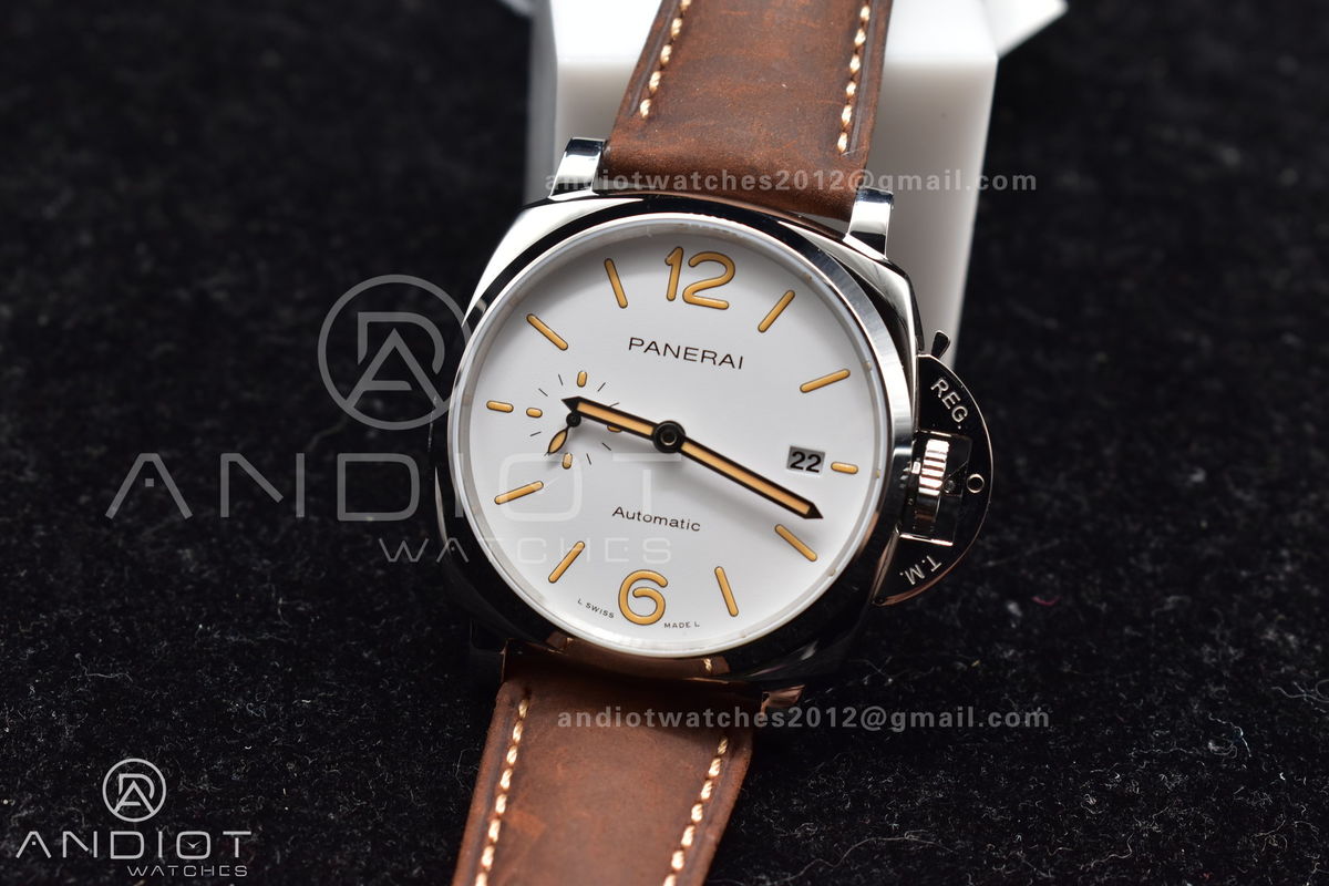 PAM1046 Luminor Due VSF Best Edition White Dial on Brown Asso Strap AXXXIV